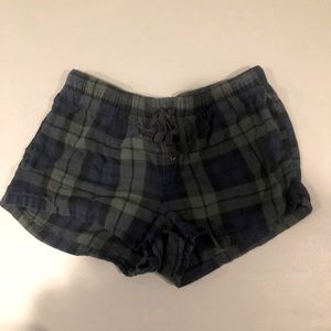 blue & green boxer pj shorts